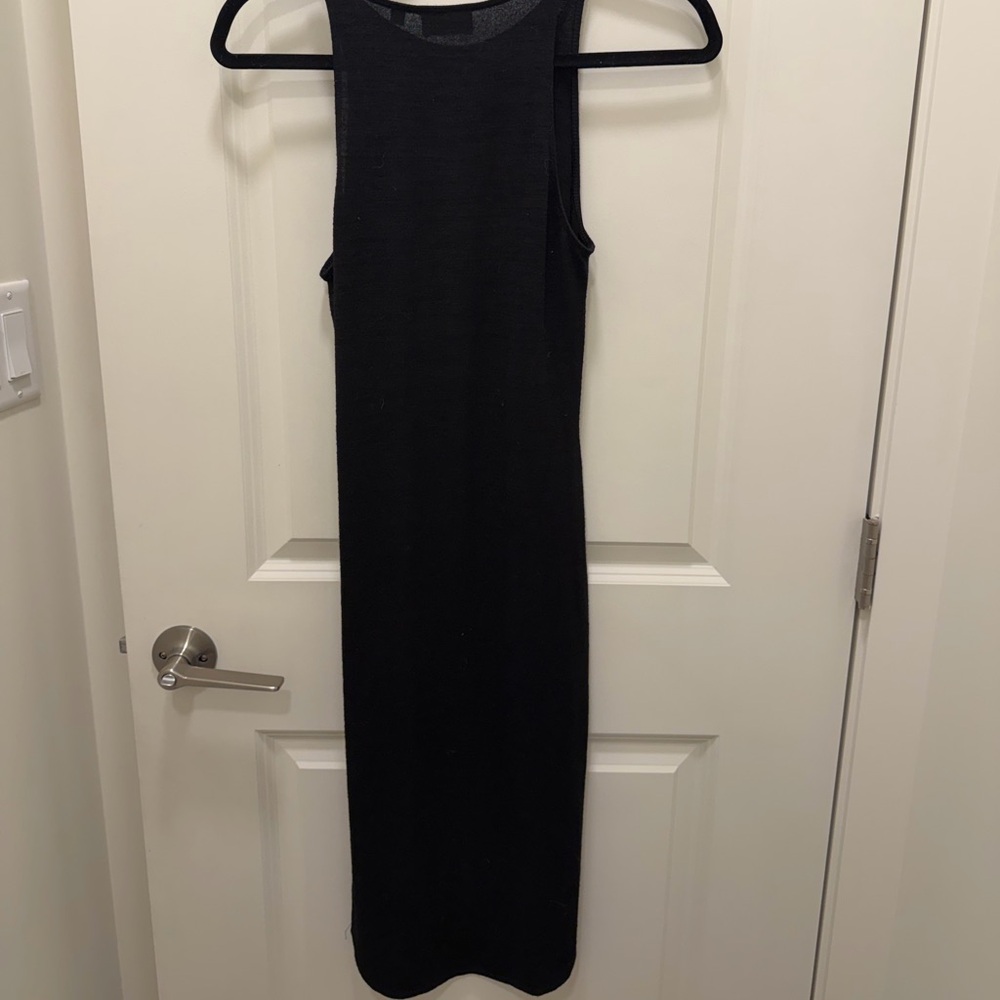 Wilfred Black Sleeveless Ribbed Maxi Dress - Picture 7 of 7